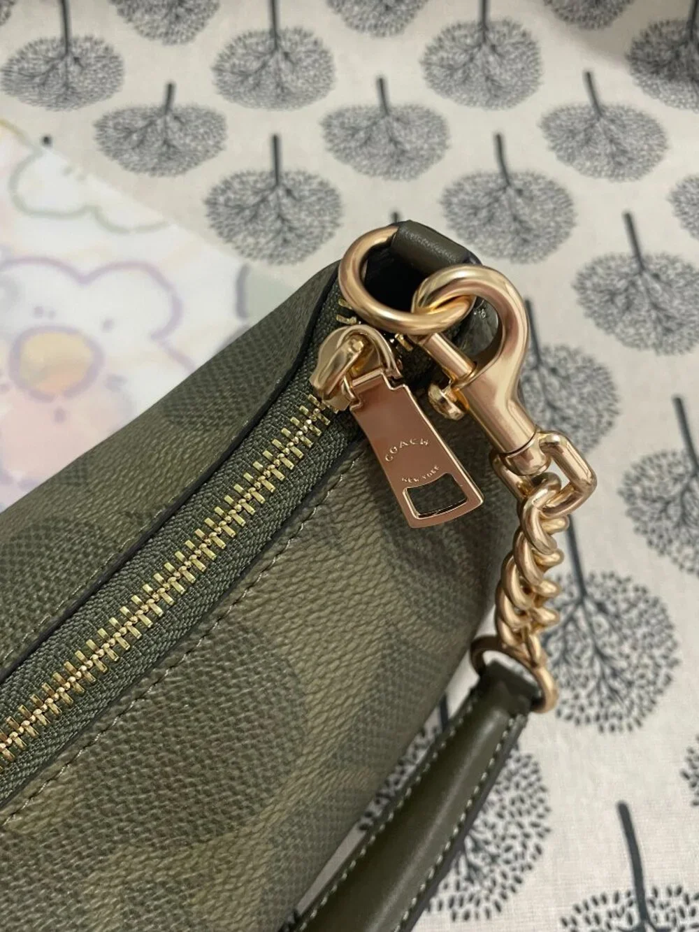 Coach Teri Mini Green Shoulder Bag